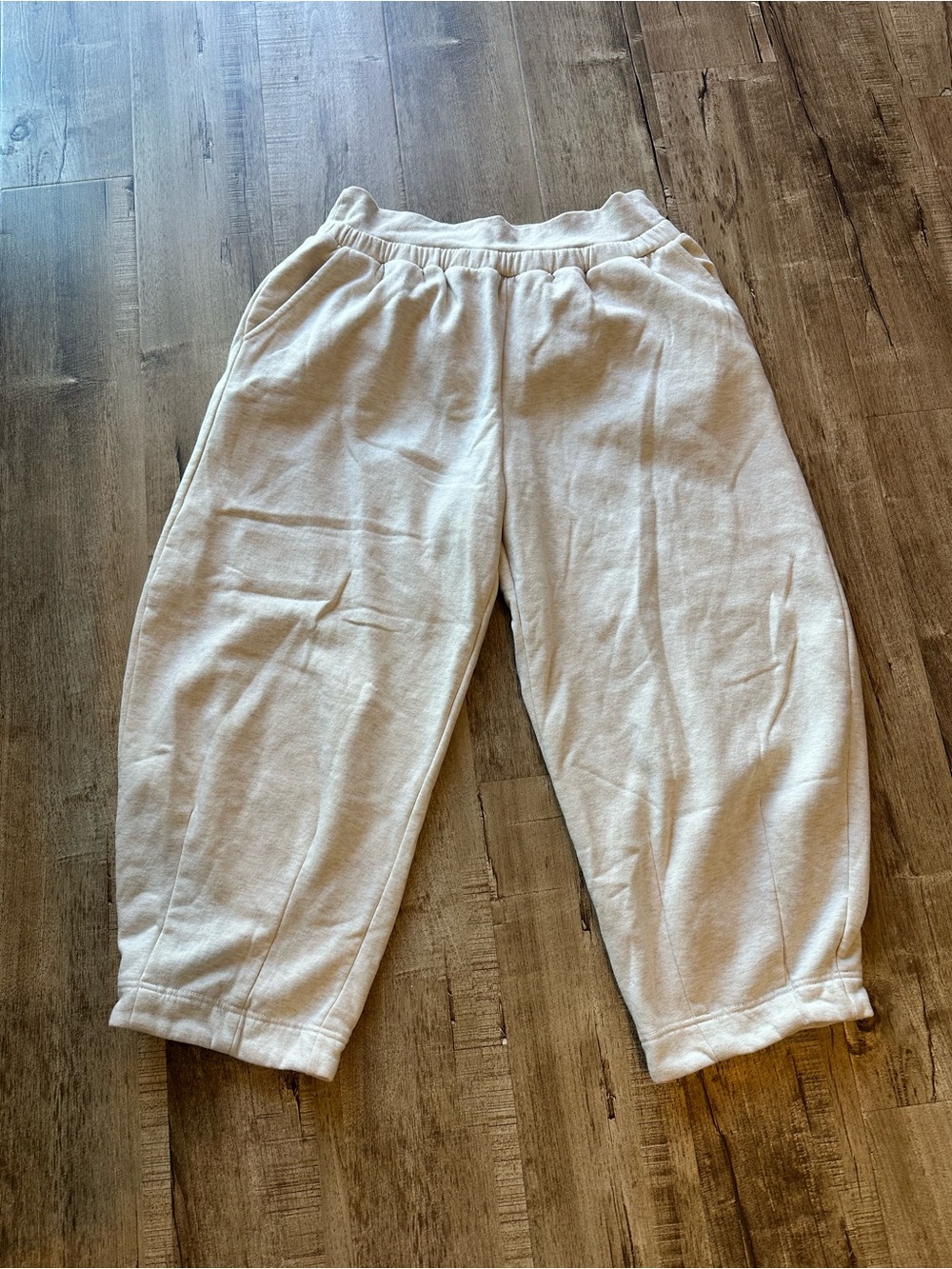 Anthropologie/Daily Practice Cream Joggers Size XL